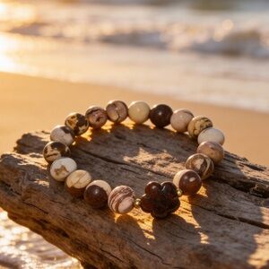 🔥 10mm Australian Zebra Jasper Bracelet